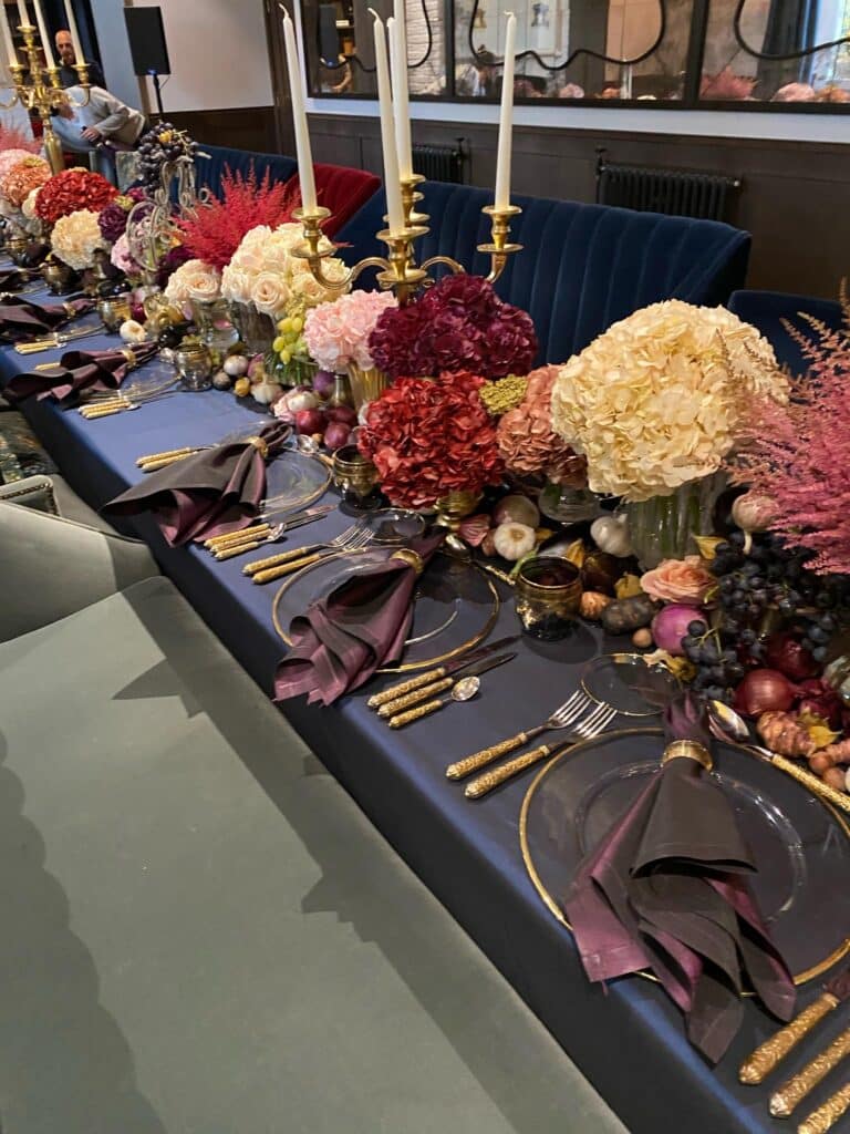 decoration florale table