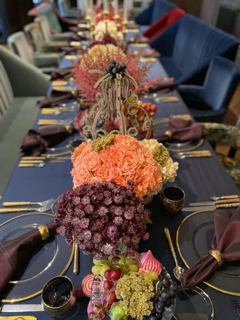 table de fleurs
