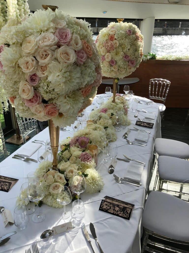 decoration florale table