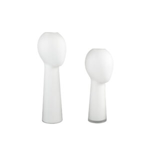 Vases blancs « visage »