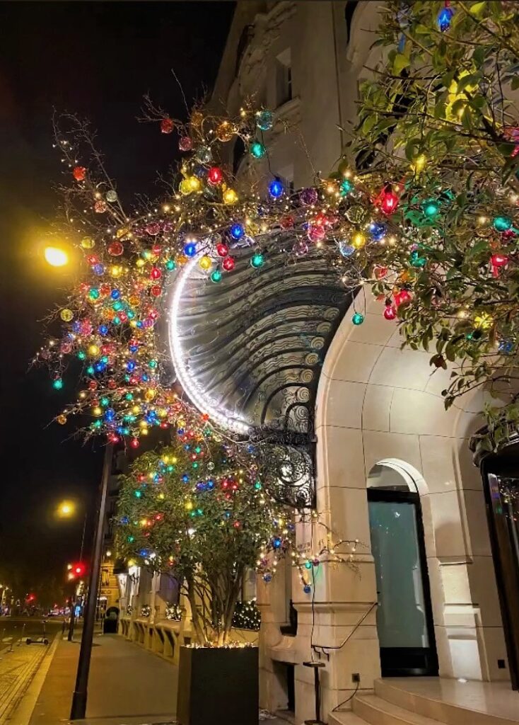 Hotel lutetia decoration de noel Deschamps