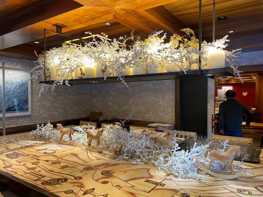 Cheval Blanc Courchevel deco noel deschamps 021