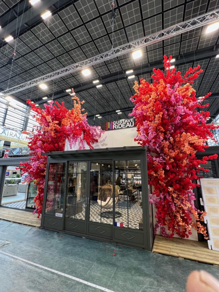 stand alurideau decoration florale Deschamps 0