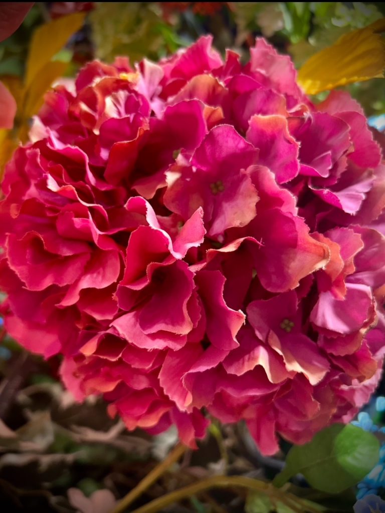 Fleurs artificielles roses fushia