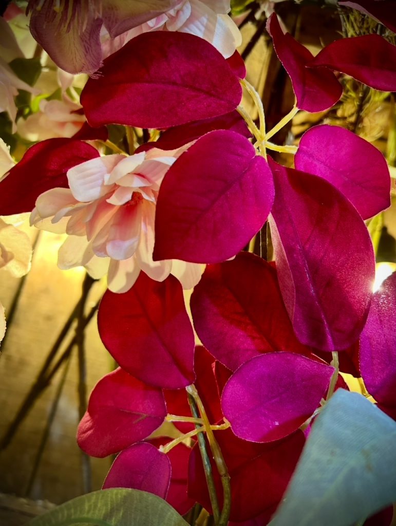 Fleurs artificielles roses fushia