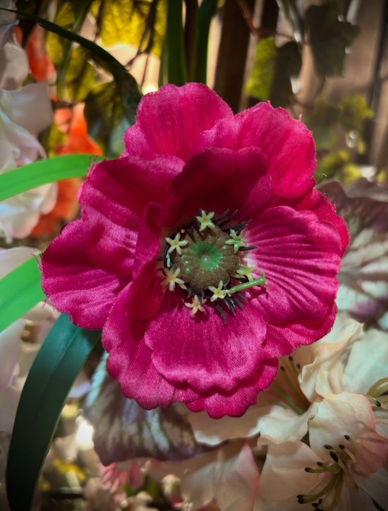 Fleurs artificielles roses fushia