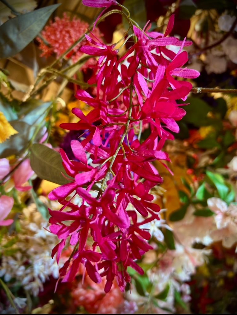 Fleurs artificielles roses fushia